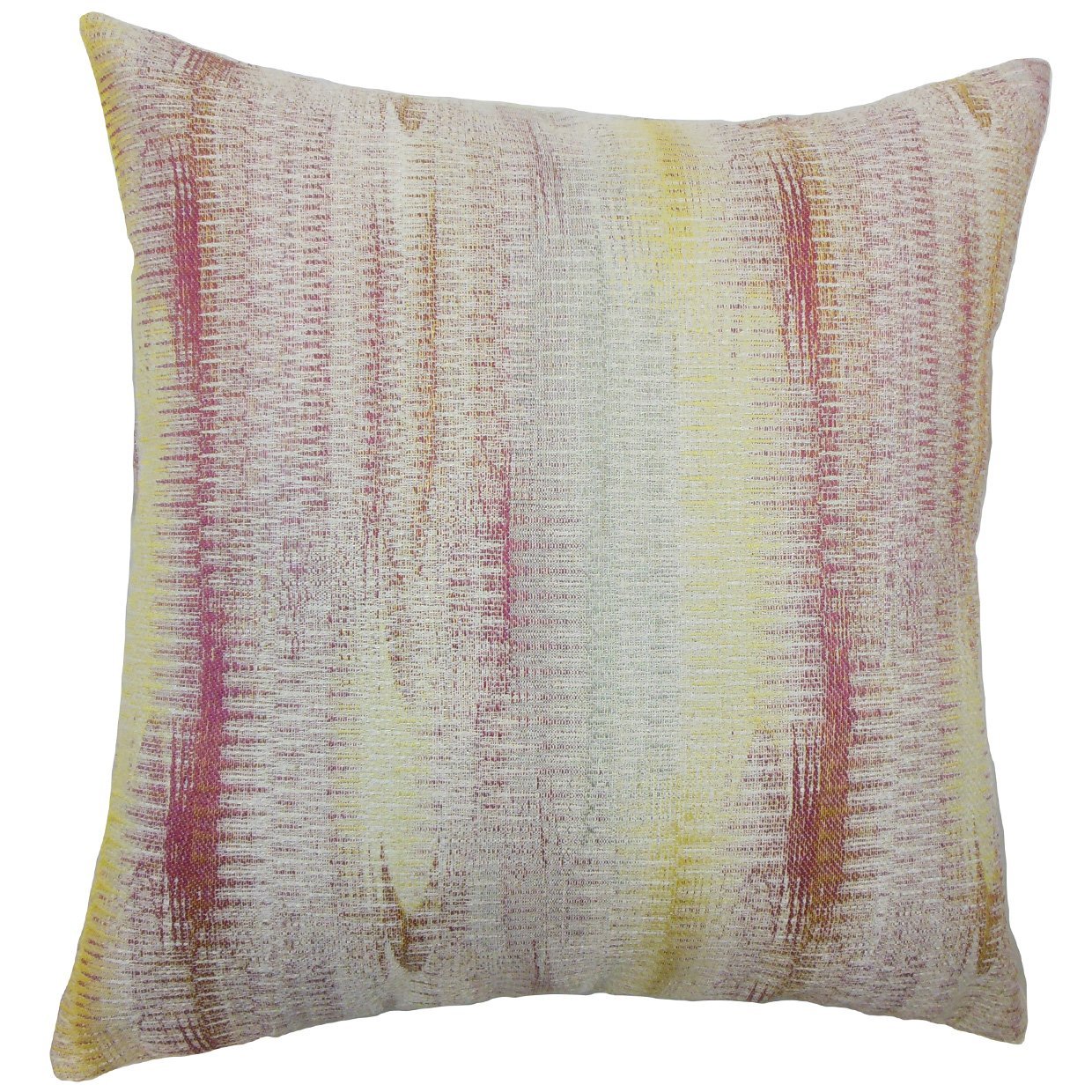 The Pillow Collection Ngozi Graphic Cushion Cover, Polyester, Pink, 33725 x 33725 x 11800 cm