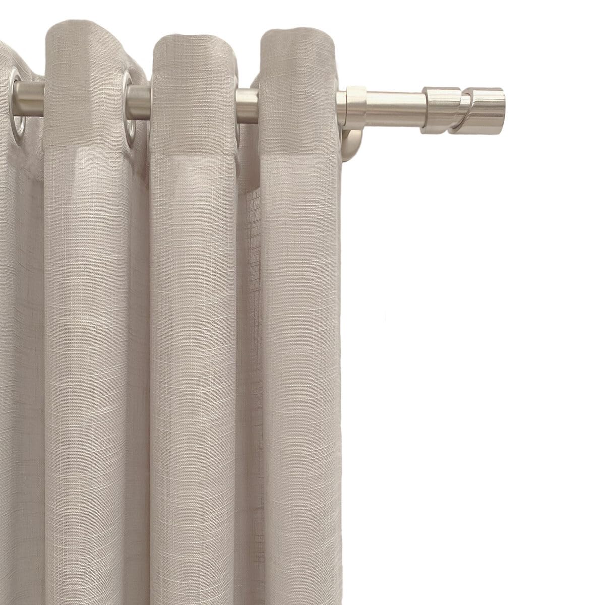 Alexandra House Living Curtain Rustik Grey 140 x 270 x 1 cm Translucent