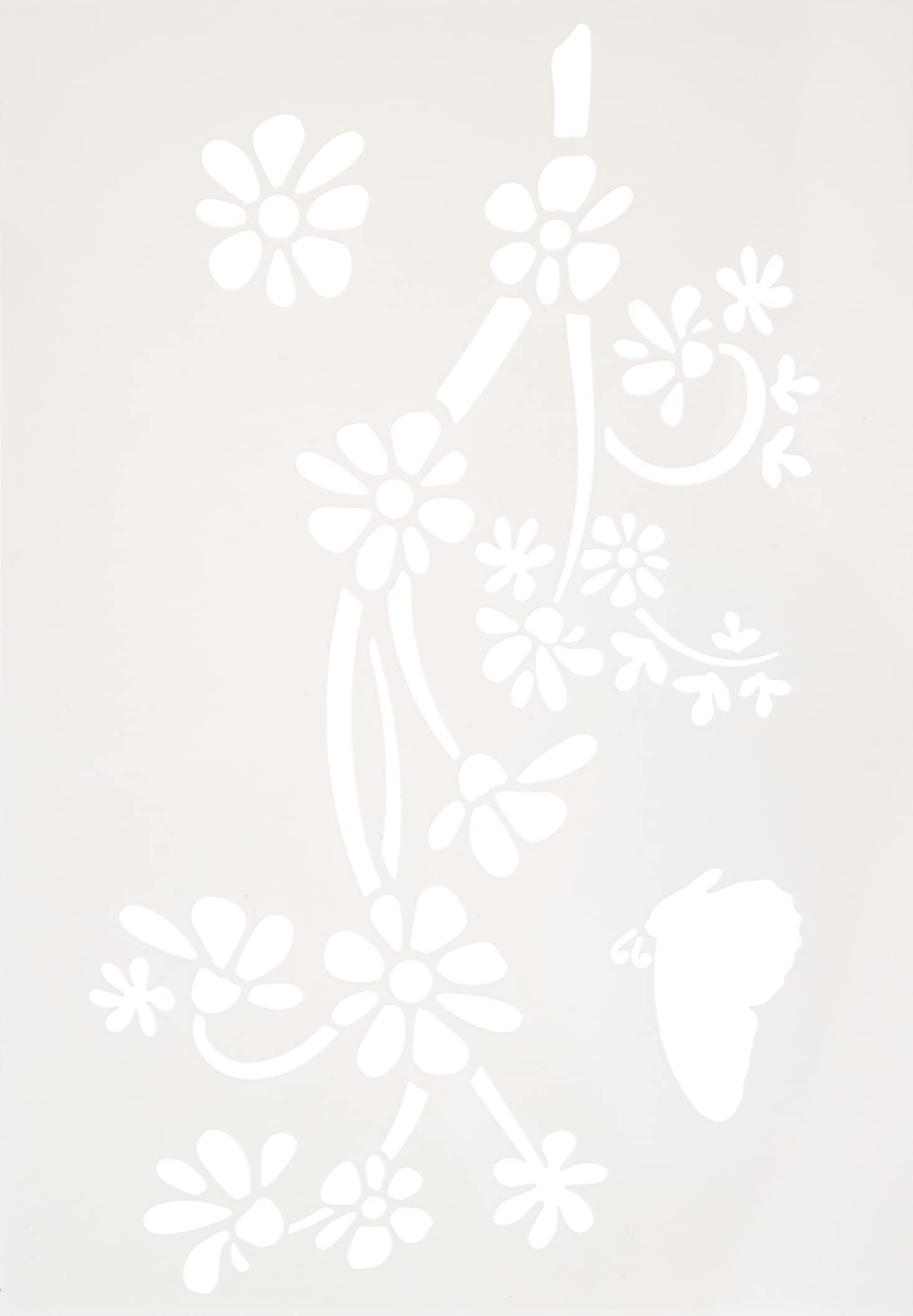 Efco 9320733 Stencil Blossoms / 3 Designs DIN A 5, 21 x 15 x 1 cm