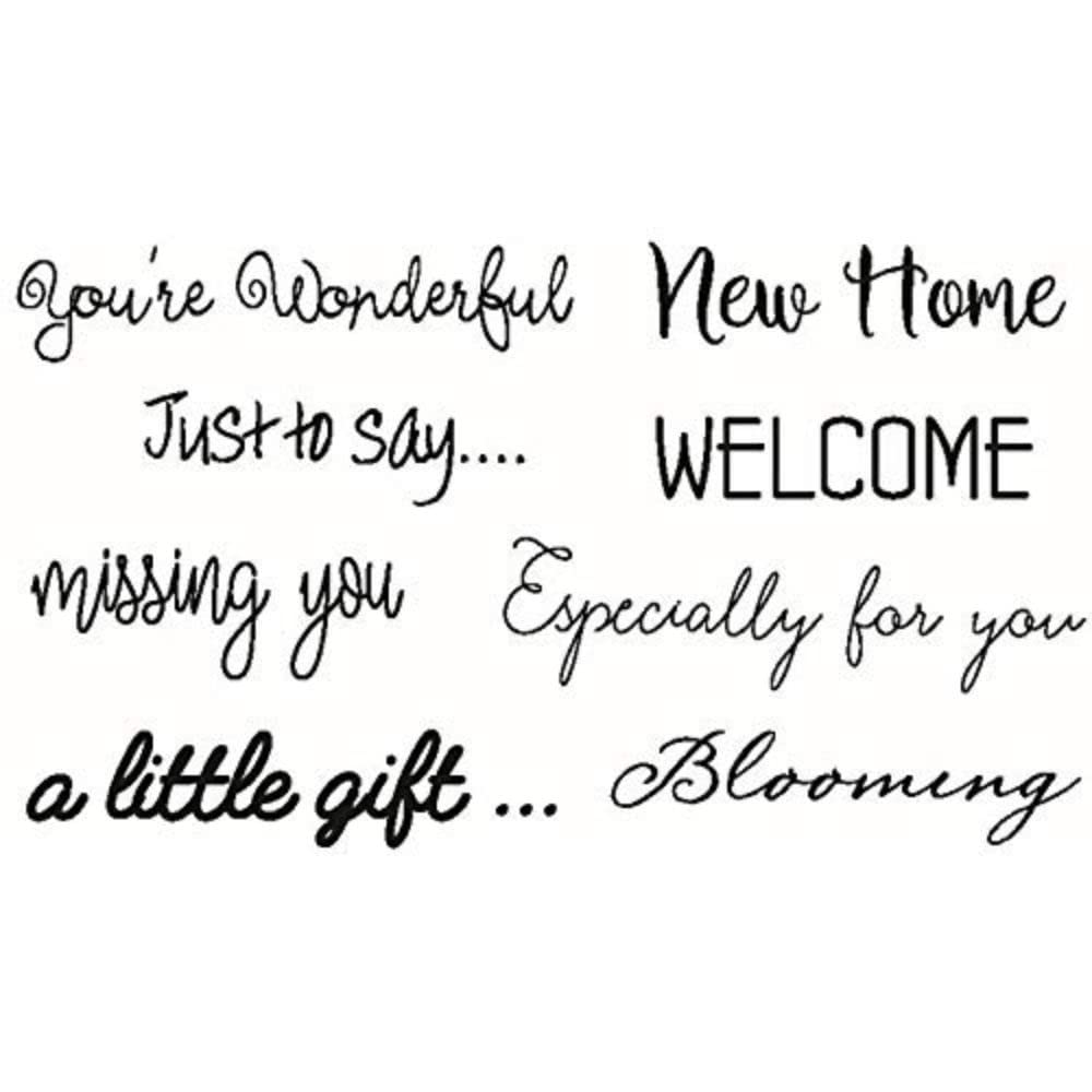 Sharon Callis Craft SCCCSA6025 Sentiment, 125 mm x 80 mm Size, 8 Piece