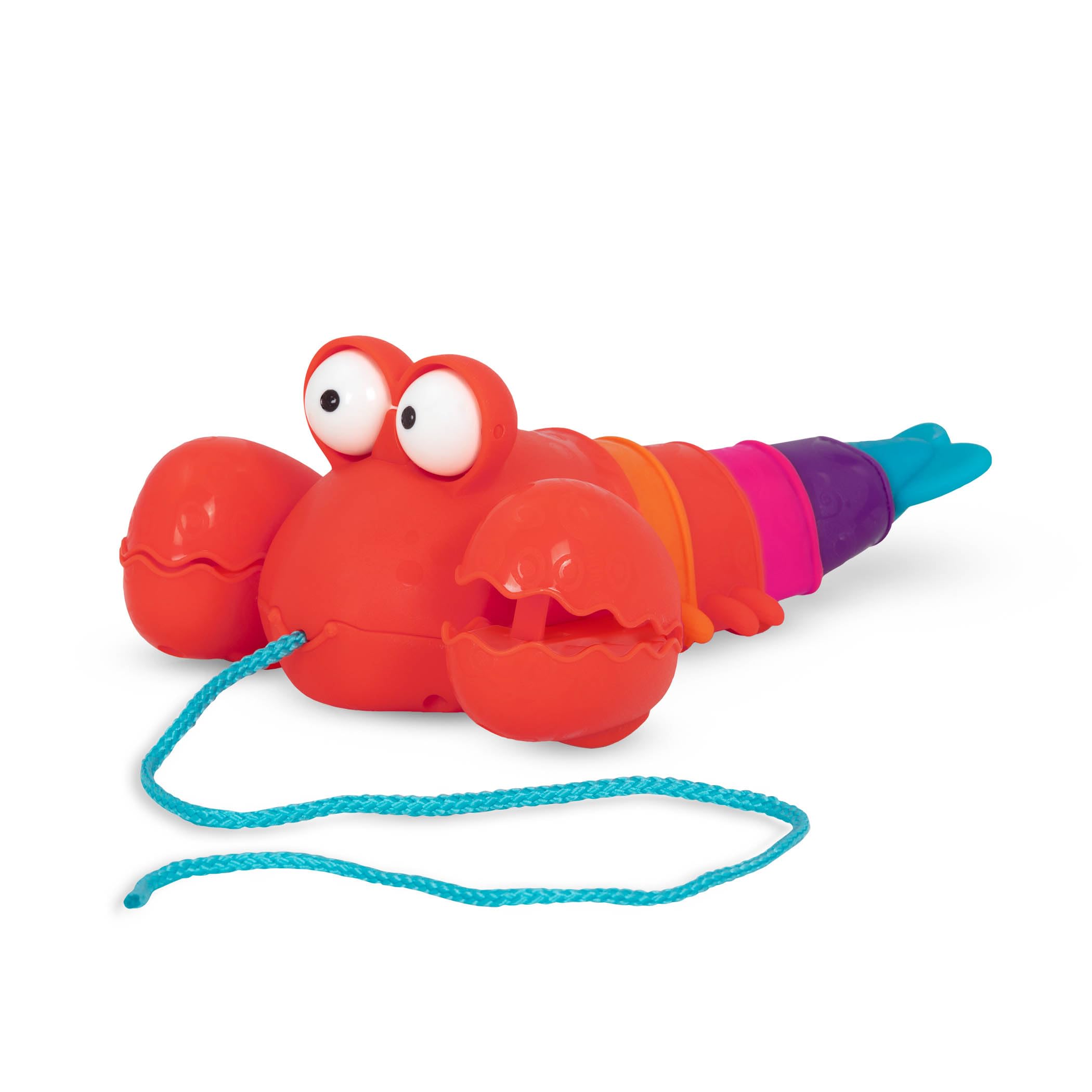 B. toys – Pull Along Lobster Toy – Waggle – A – Longs – PInchy Pat Developmental Toy – Push & Pull Walking Toy with String for Babies, Toddlers & Kids – Encourages Movement & Coordination 18+ months