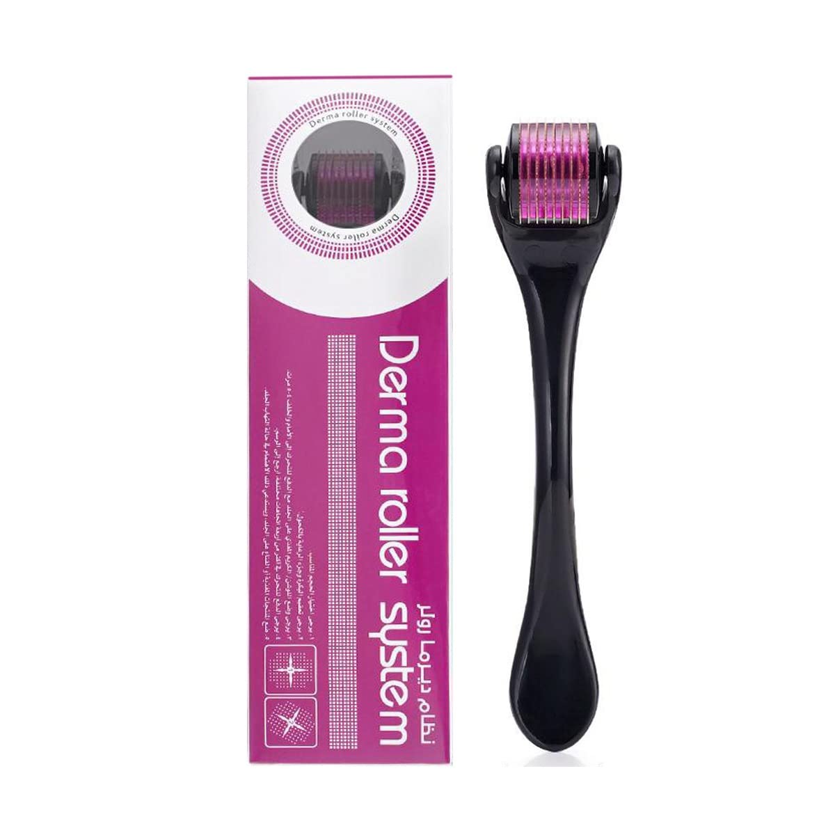 Derma Roller Boolavard + GRATIS Reisemappe - Titanlegierung Micro Needle Roller, 0,3mm