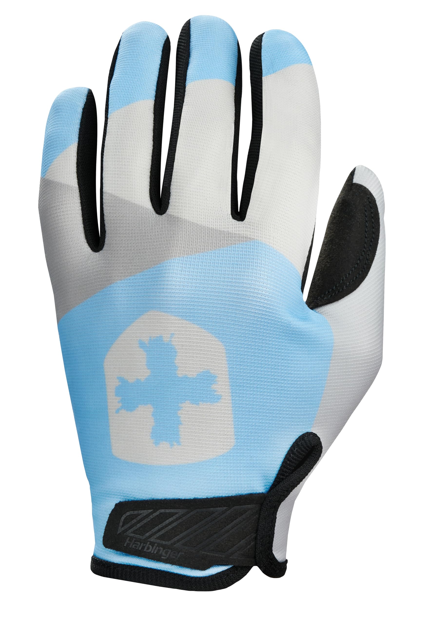 Harbinger Shield Protect 2.0 Full-Finger Gloves–Touchscreen Friendly, Micro Suede Palm, Breathable, Lightweight Fit, Hook & Loop Strap–Close Grip Gym Gloves for Women, Black/Grey, Medium