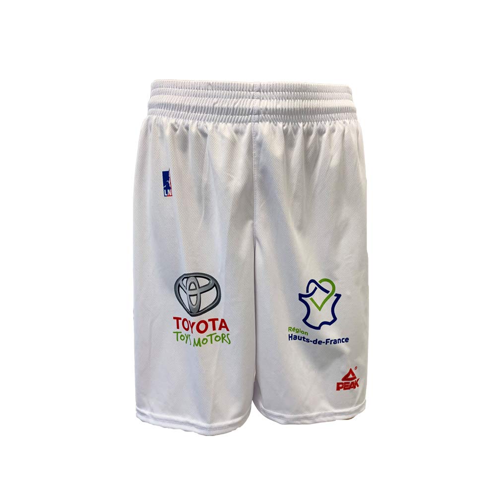 Denain Voltaire Official Home Shorts 2018-2019 Unisex Basketball, unisex, SHORTDOMDENAIN, white, M