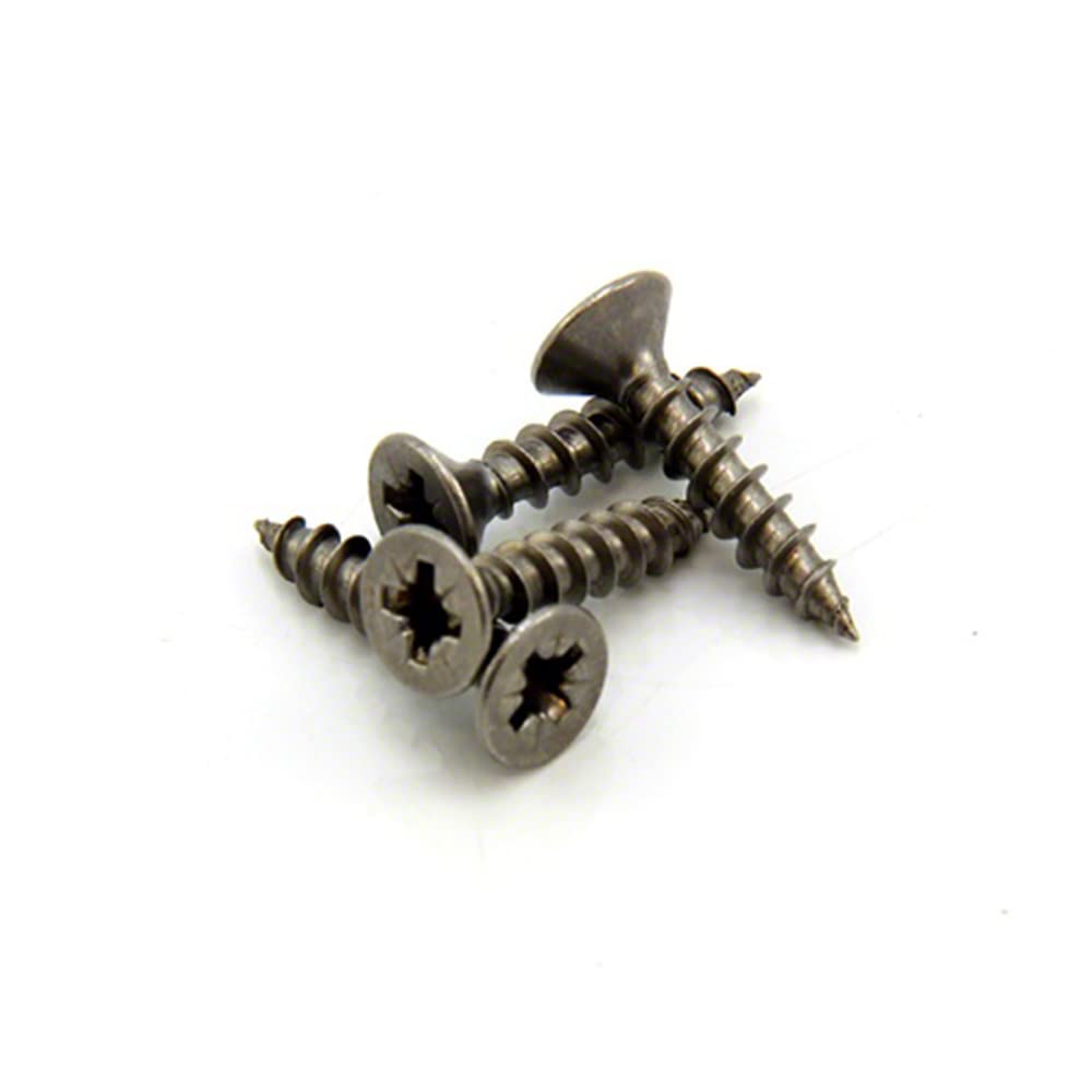 Stainless Steel Screws for Crafts, DIY, Construction, and Countersunk Magnets - 8mm dia head x 3.9mm dia thread x 19mm long - Pack of 10