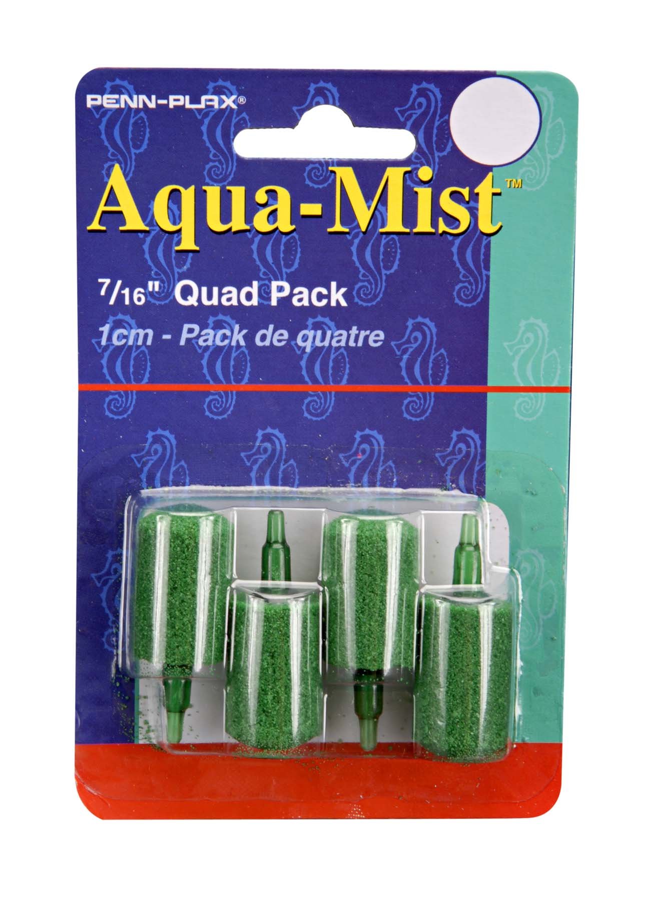 Penn-Plax Aqua-Mist Air Stone Cylinder Green 0.44 in 4 Pack - PDS-030172330094