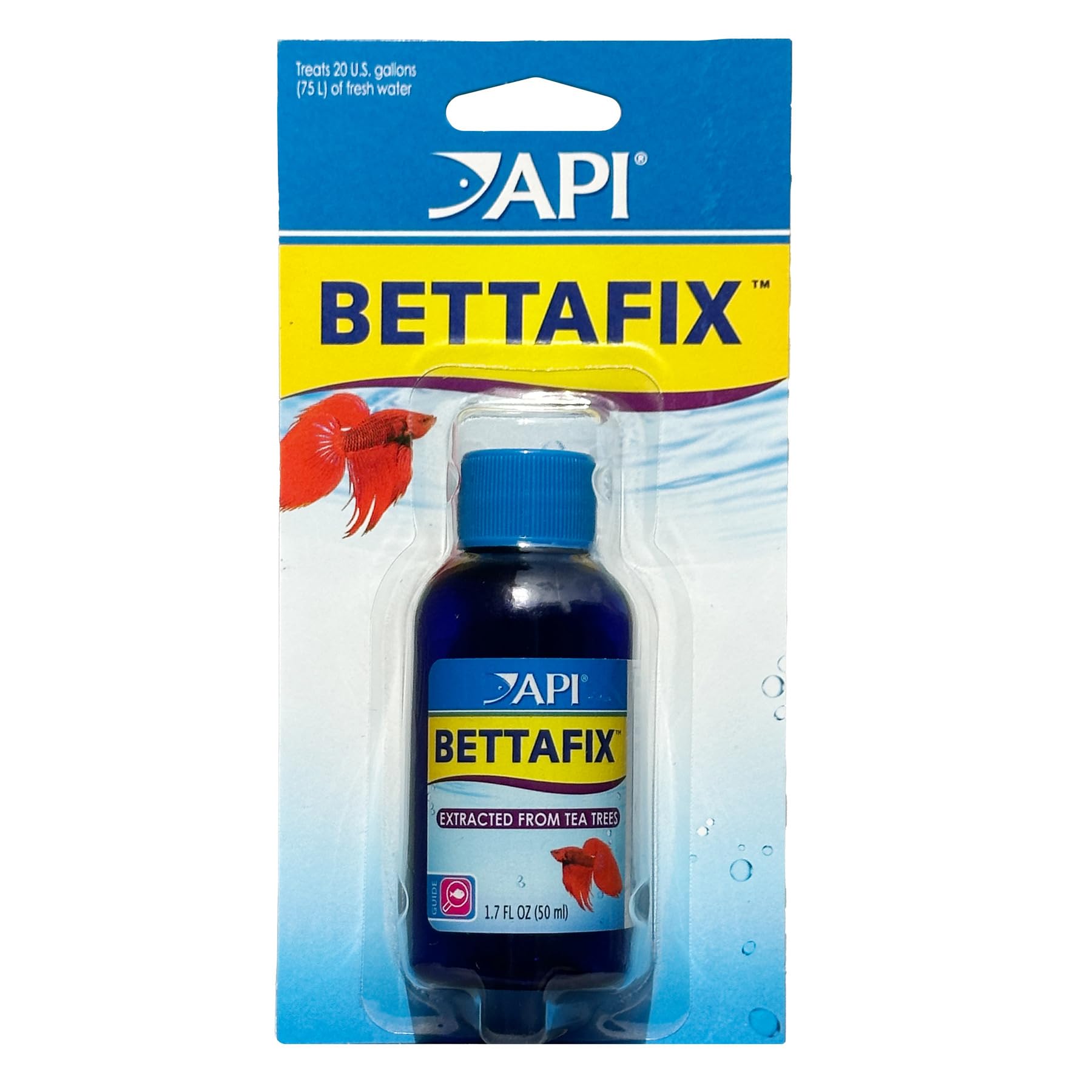 API BETTAFIX Antibacterial & Antifungal Betta Fish Infection and Fungus Remedy 50ml Bottle