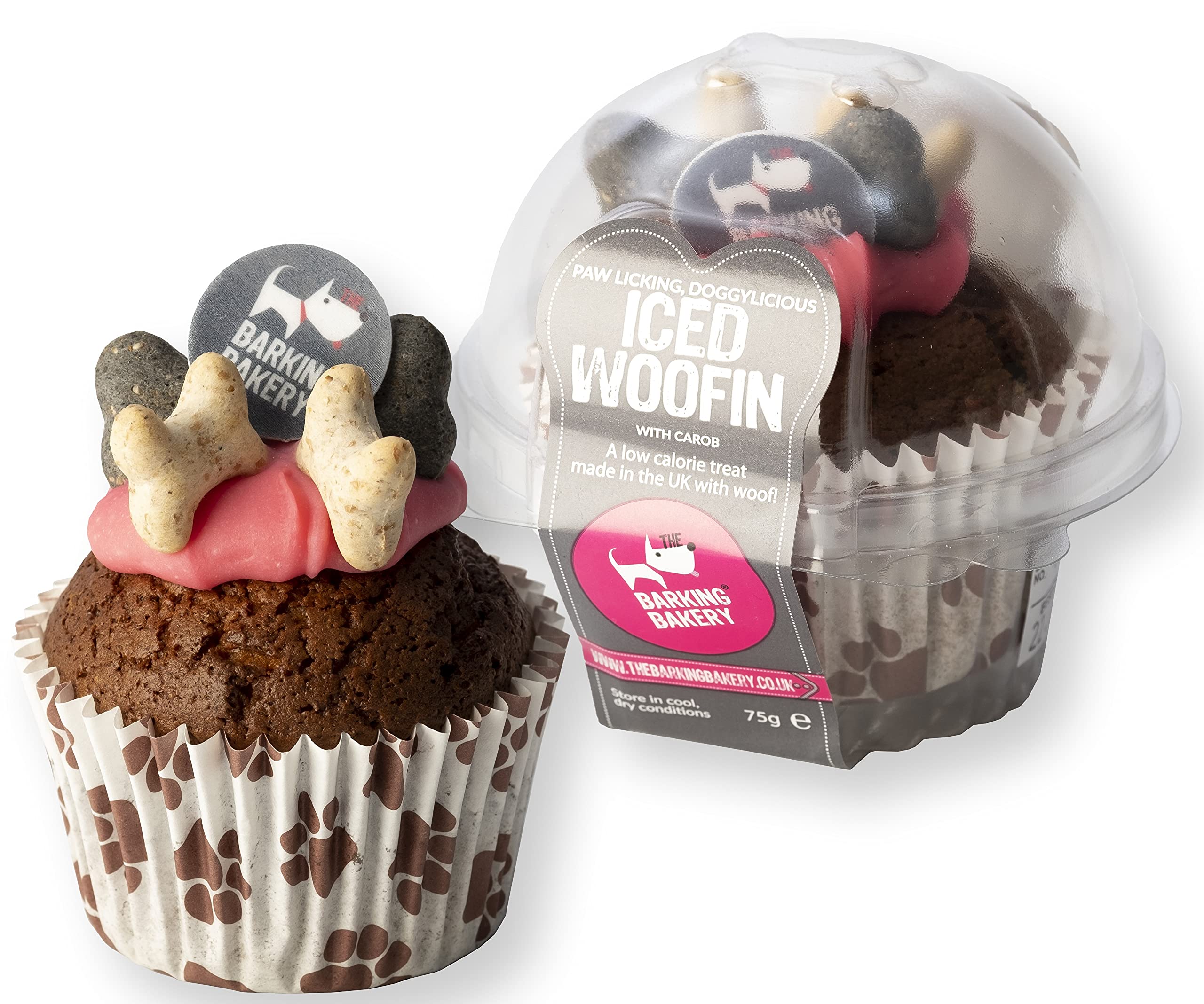 The Barking Bakery Pink Iced vanilla Woofin