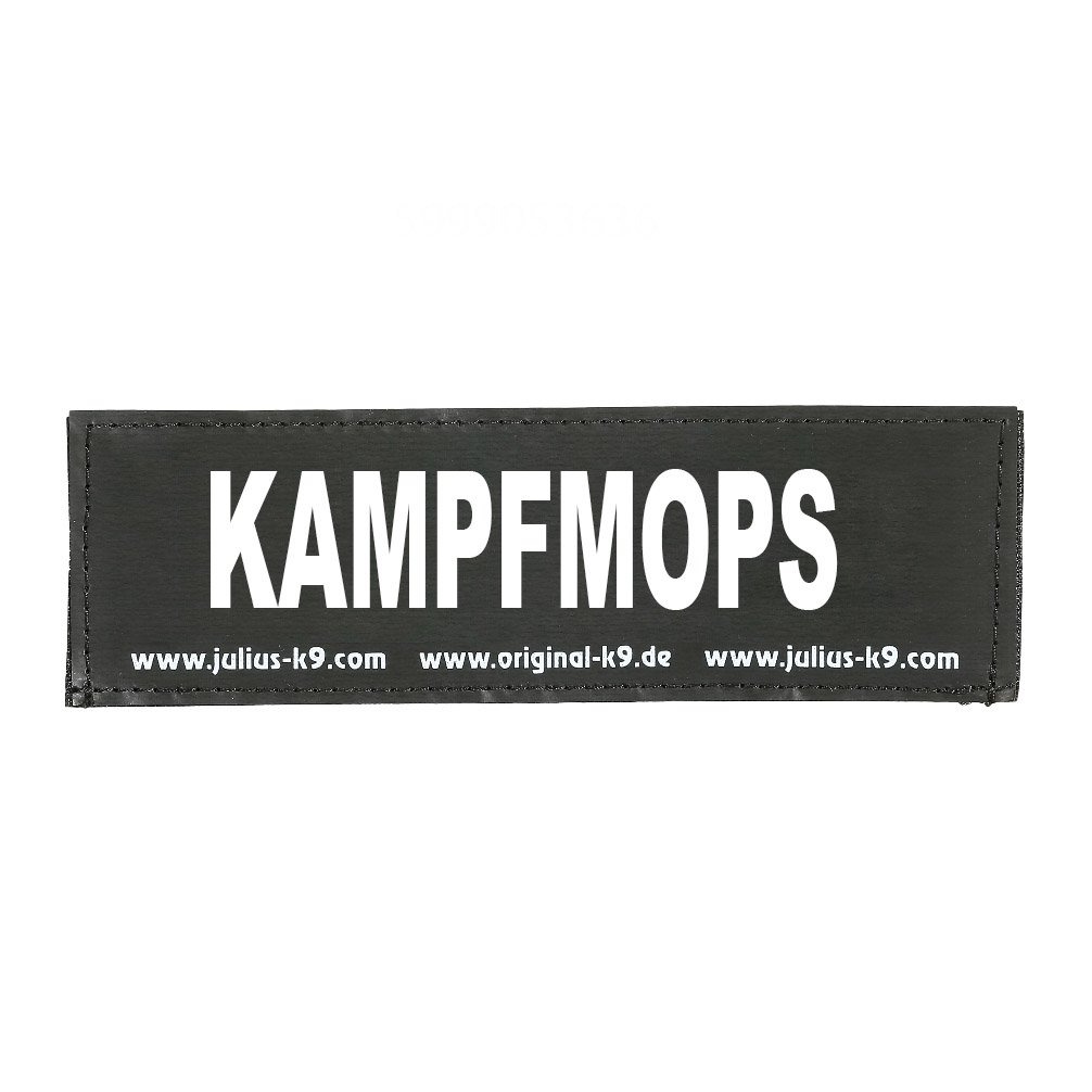 Interchangeable Patches, 1 pair, KAMPFMOPS, Size: Small, Black