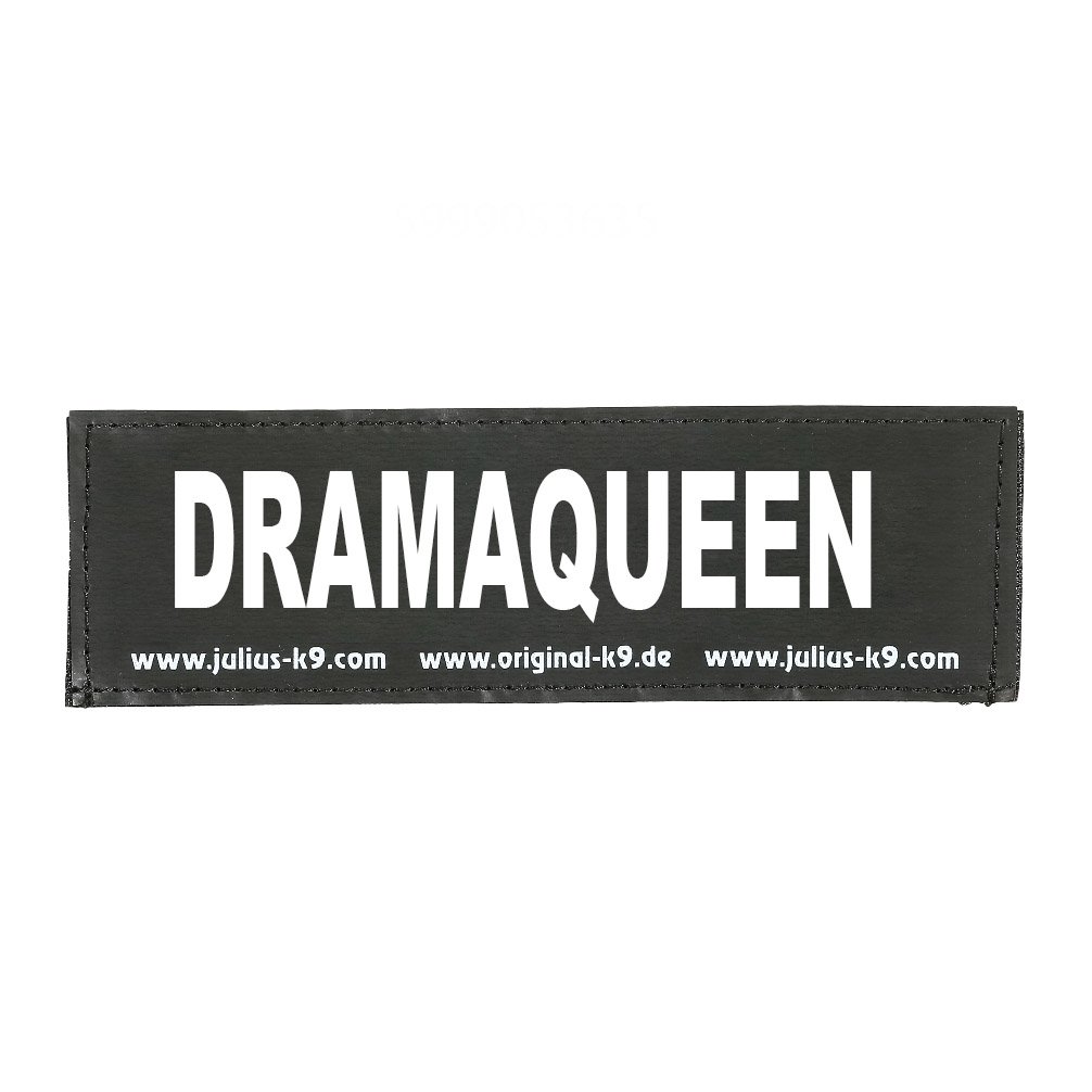 Julius-K9 - Interchangeable Patches, 1 pair, DRAMAQUEEN, Size : Small, Black