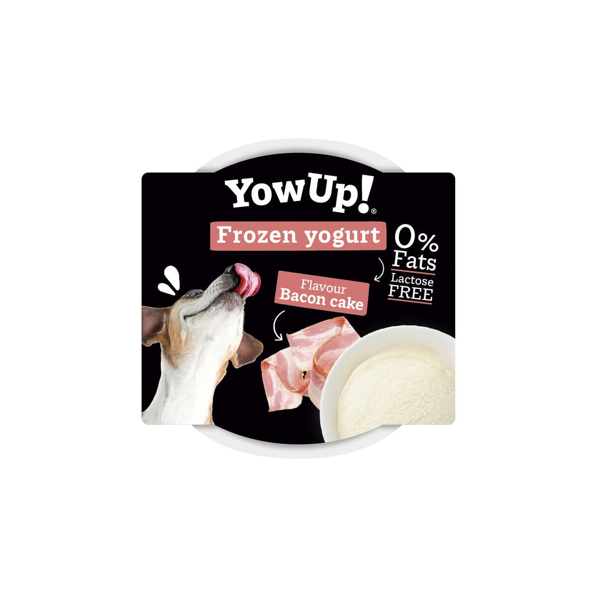 YowUp! Ice Cream for Dogs Bacon Cake Flavour 12 Units. Natural and Healthy Snack | Lactose Free, Dog Treats, Dog Treats - for Puppies and Adult Dogs