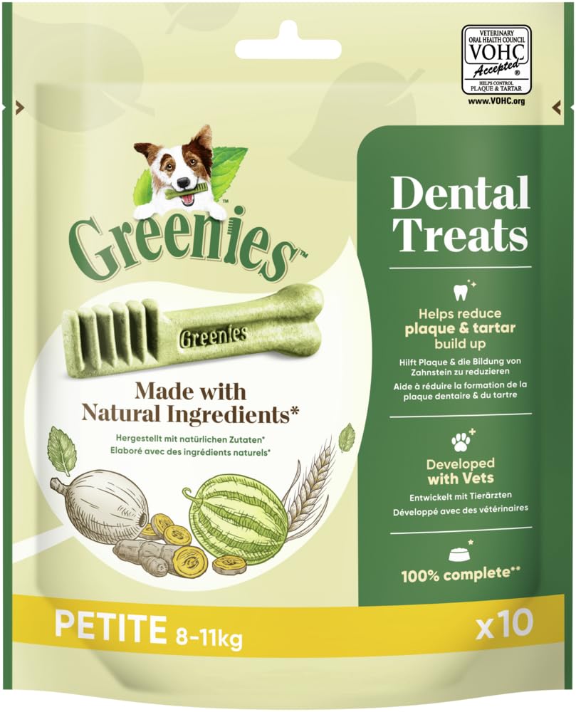Greenies Original Adult Petite Dog Treats 10 x Dental Chews 170g