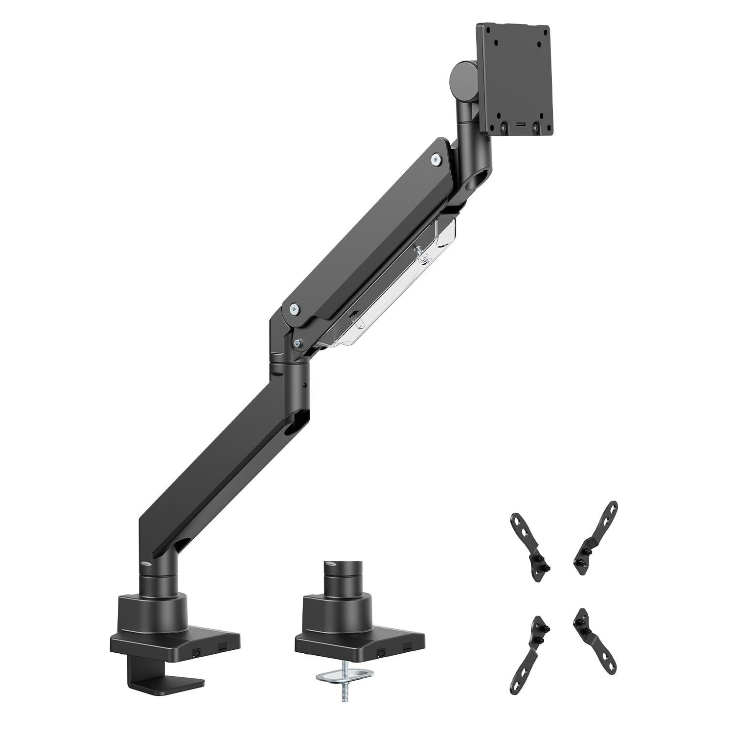Maclean MC-968 double arm monitor mount with gas spring 17-57 inches 27 kg