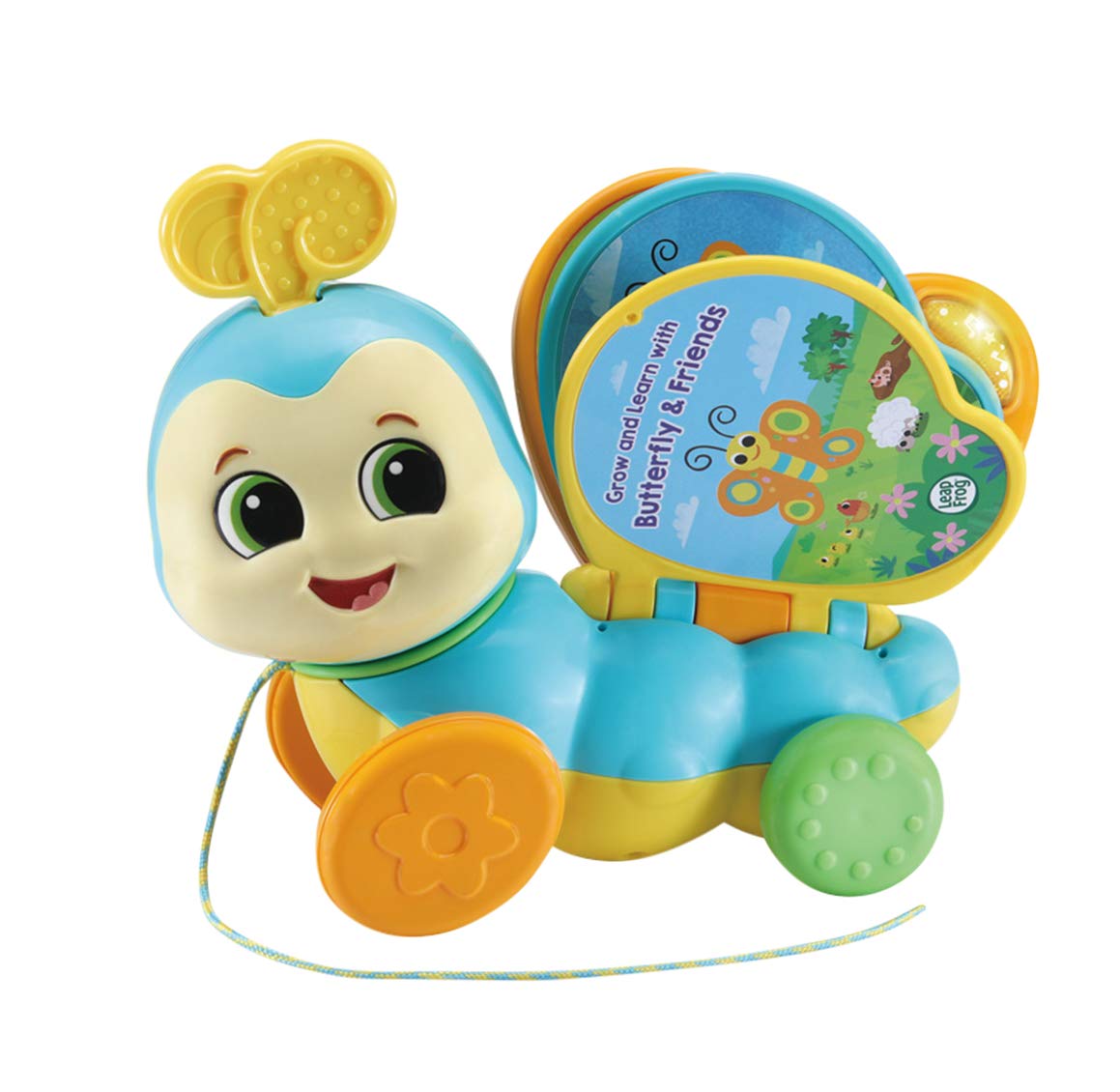 LeapFrog Pull-Along Butterfly Book, Educational Baby Walker with Phrases and Songs, Learning Baby Book, Pre School Learning Toys, Baby Push Along Walker, Baby Musical Toy, Ages 12 Months + 21.0 x 25.0 x 11.6 cm,Multicolor,613403