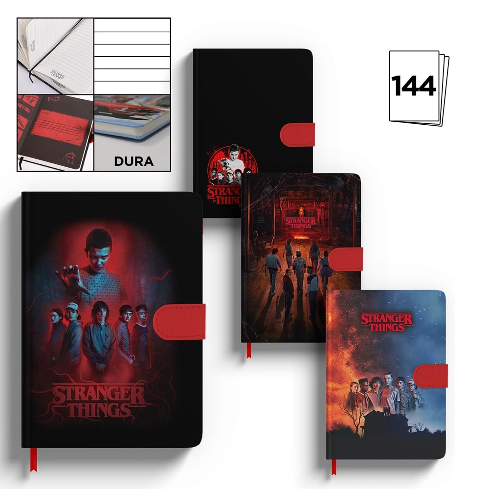 MAIN PAPER Stranger Things A5 X4 Notebook Assortment