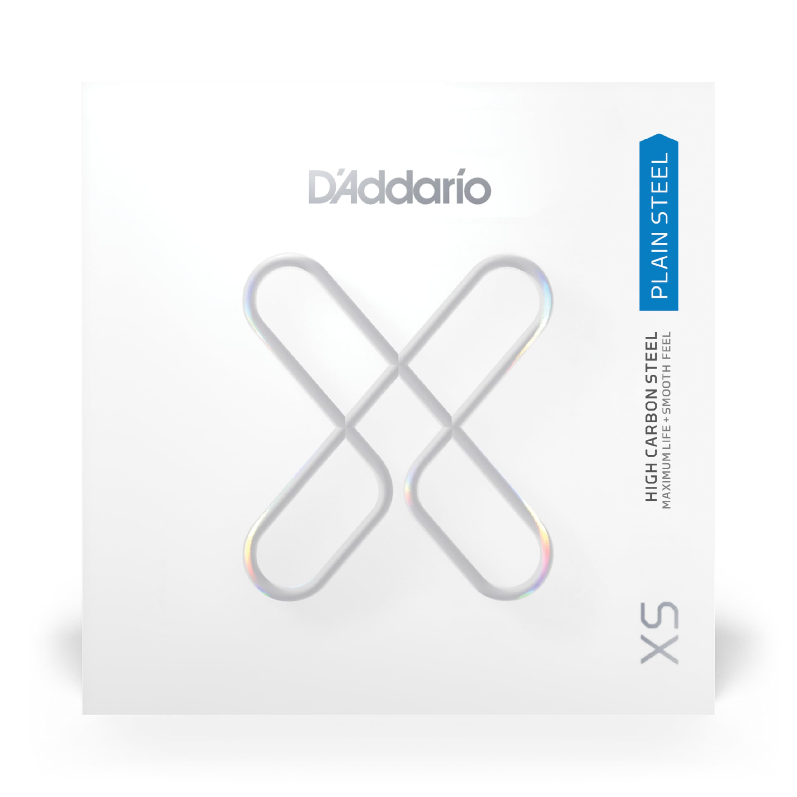 D'Addario Guitar Strings - XS Plain Steel - Single Guitar String - XSPL018 - Maximum Life with Smooth Feel & Exceptional Tone - .018