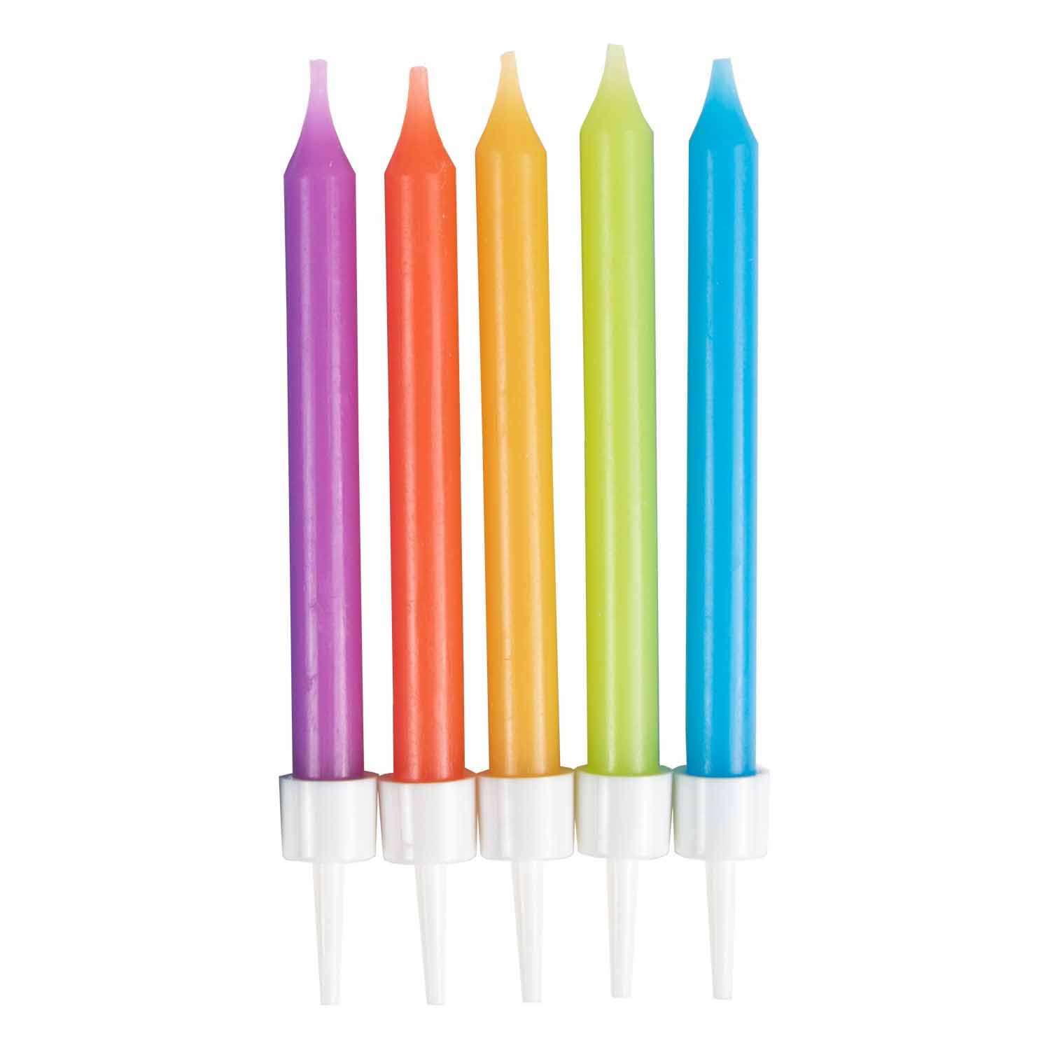 Amscan 9911943 Stnd Candle Primary- 10 Pack