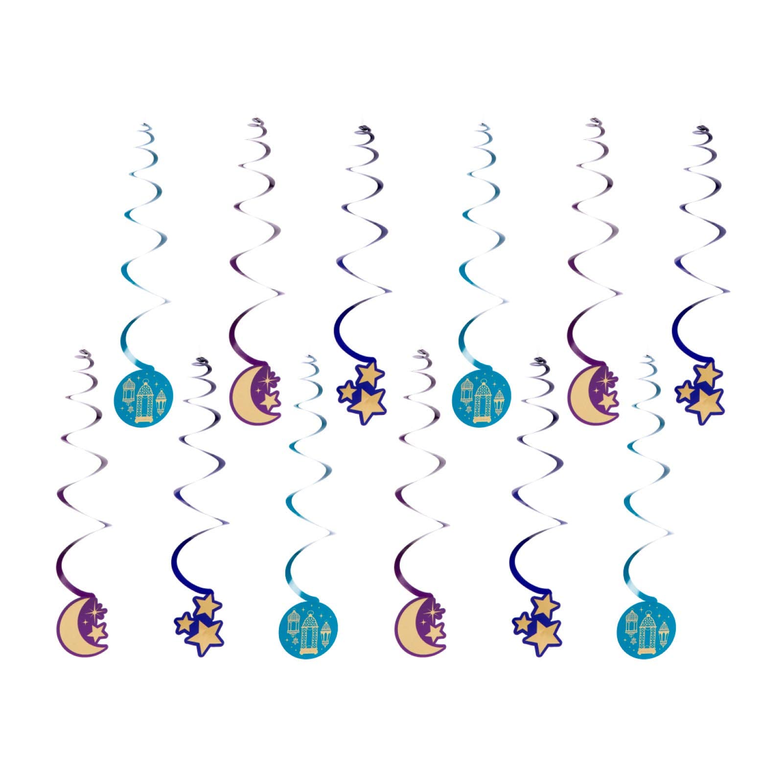 Amscan 9914180 Opulent Eid Swirl Decorations