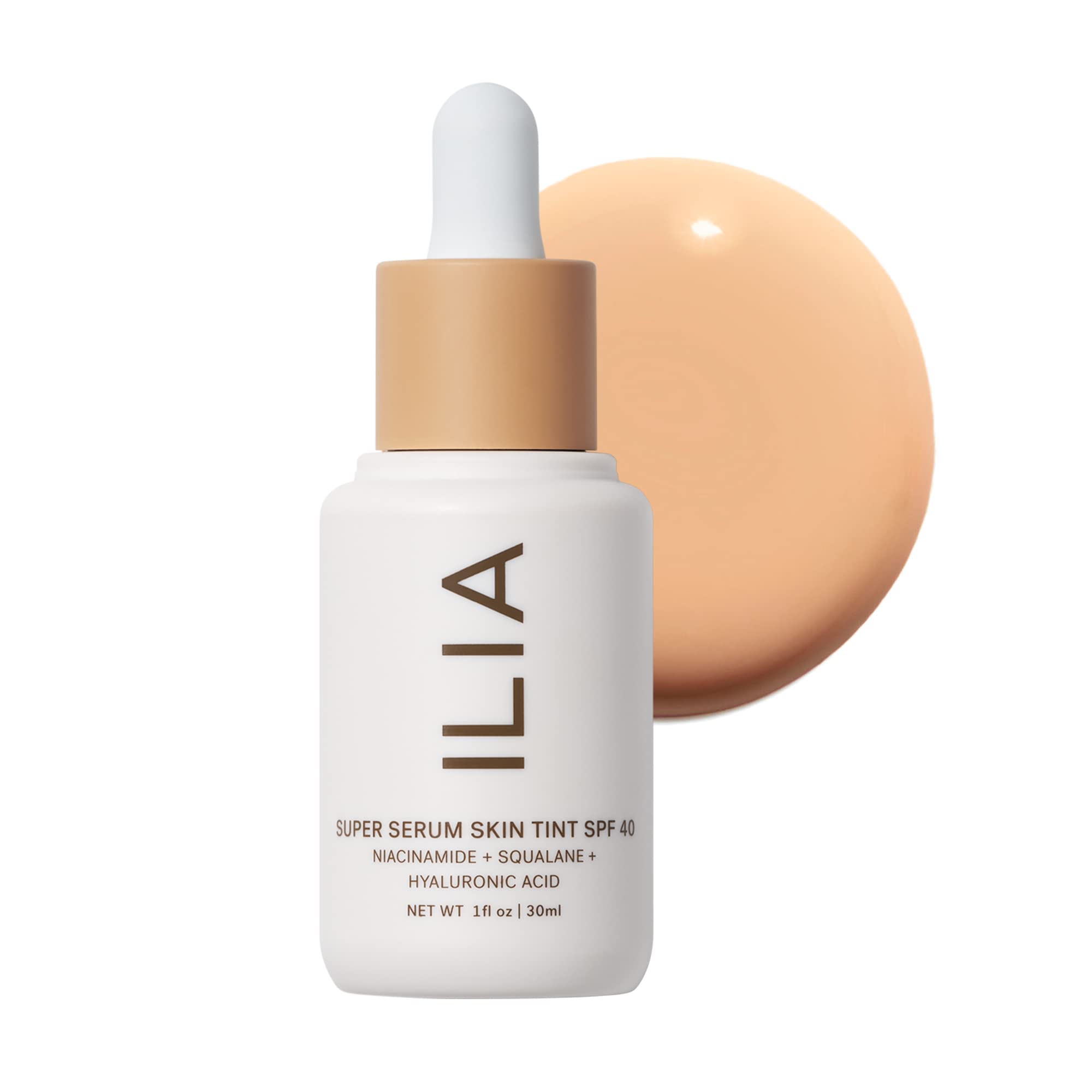 ILIA Super Serum Skin Tint SPF 40, Libre de Crueldad, Vegan, Belleza Limpia (Bom Bom ST5)
