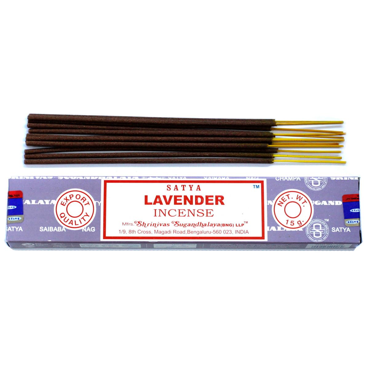 Sai Baba Nag Champa Lavender 15 gram Packet, 1 Packet
