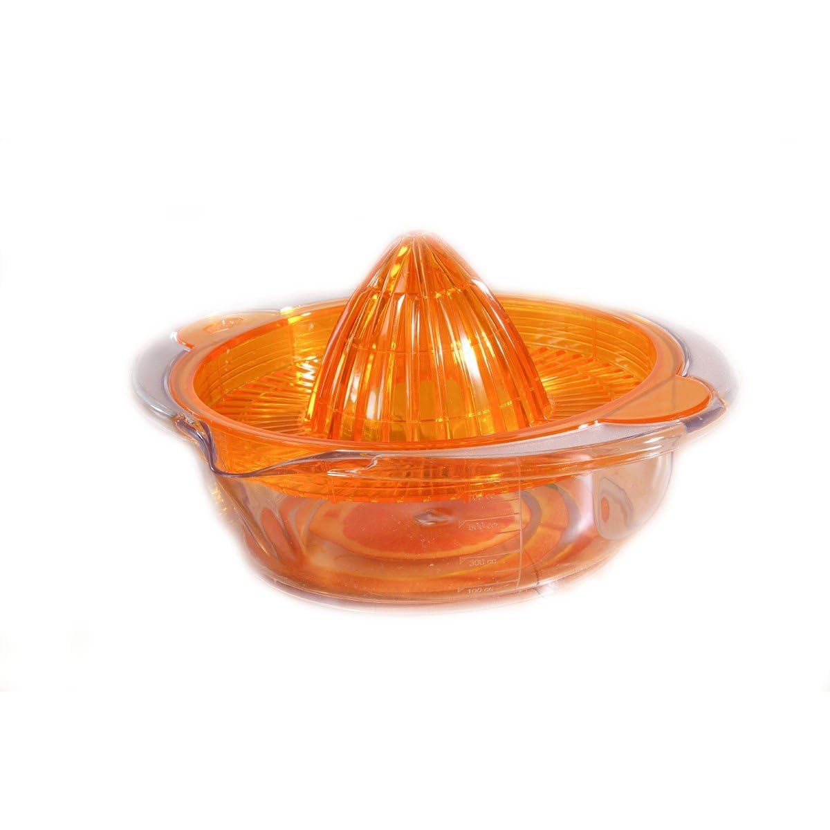 Snips Manual Citrus Juicer For Oranges, Grapefruit, Lemons & Limes - Hand Juicer to Extract Juice - Orange - 0.7 L - 19 x 21 x 11 cm - Made in Italy - 0% BPA & Phthalate-free