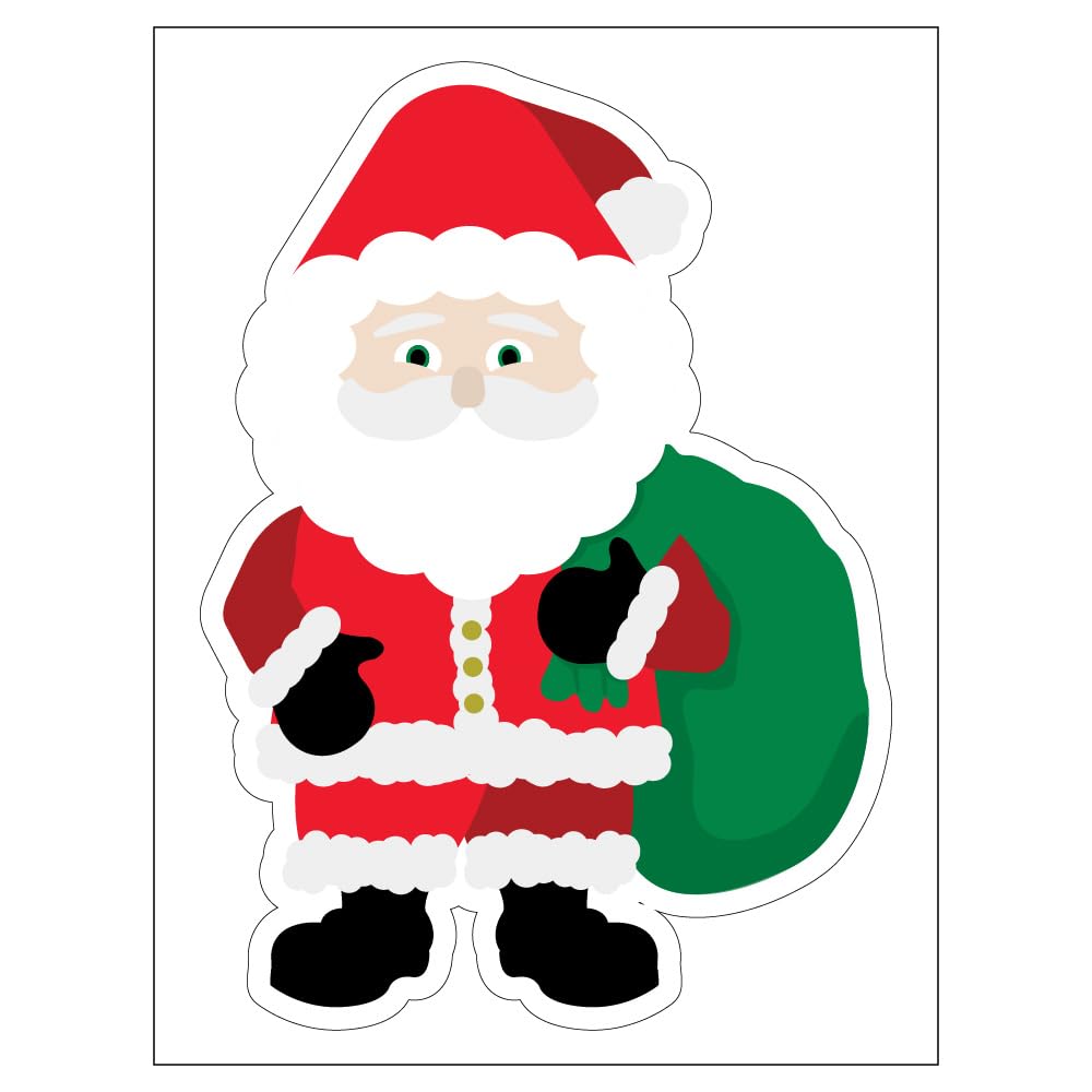 Christmas Window Stickers, Christmas Window Decorations Window Stickers Christmas Tree Sign Window Sticker 340 x 450 mm