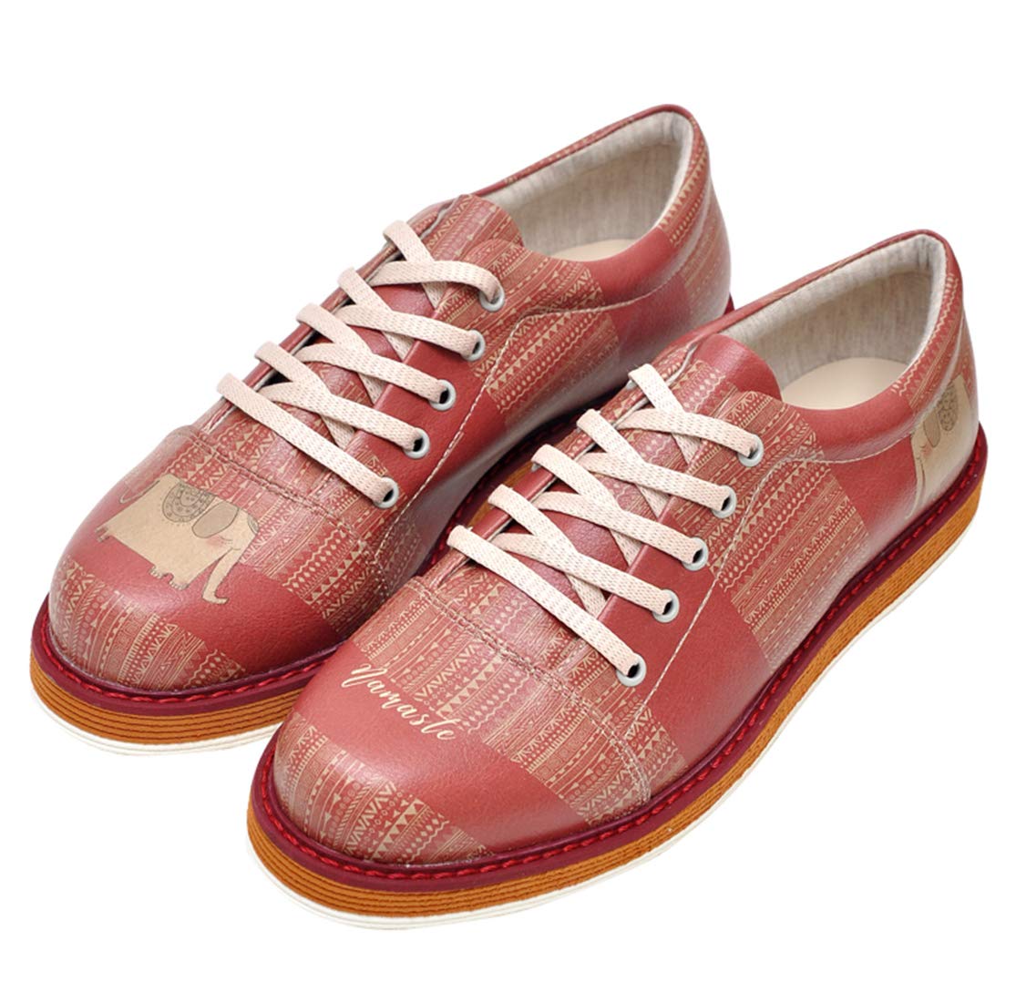 DOGO Women's Broke's Oxford Flat, Multicolore, 10 UK