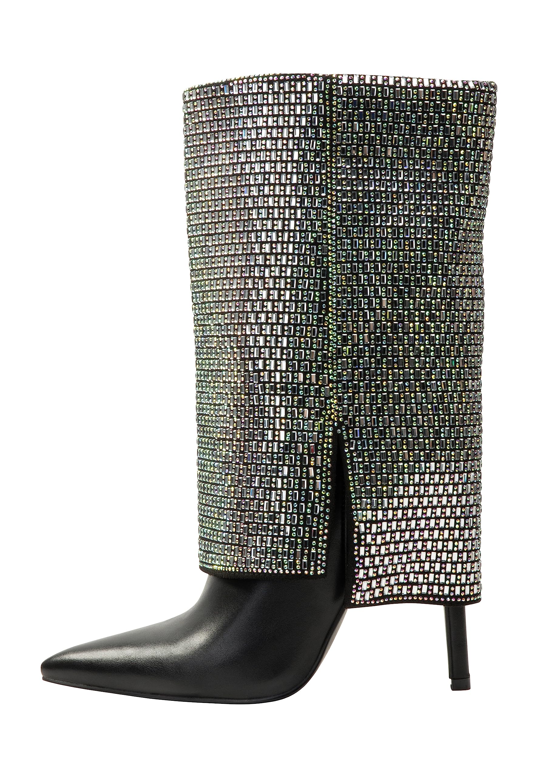 IRIDIA Women's Ankle Boots, Black Silver, 6 UK