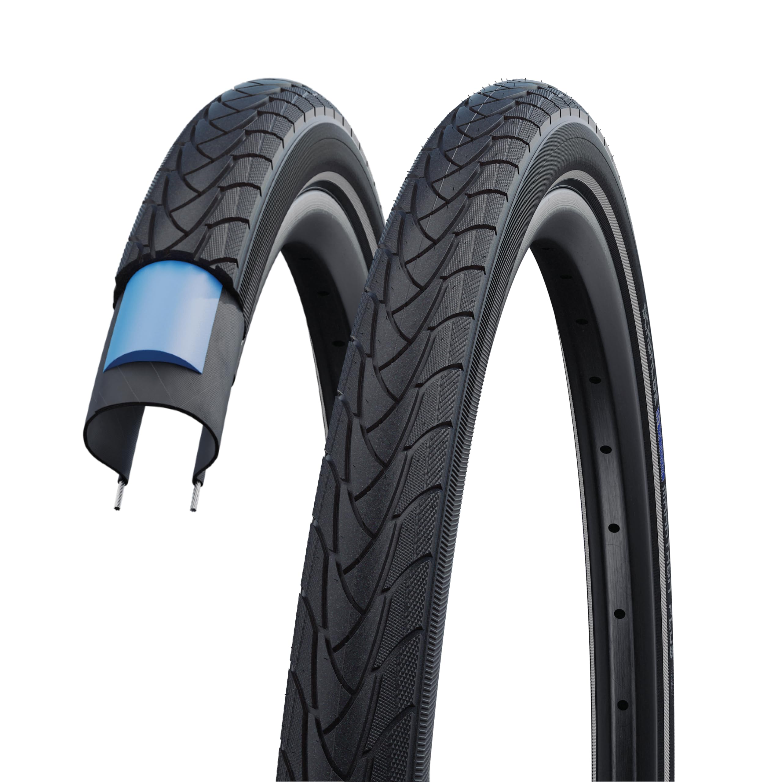 Schwalbe 318388 - tire marathon plus 28x1 1/2/700x38b s-guard hs440 twinskin perf.endur. rigida n