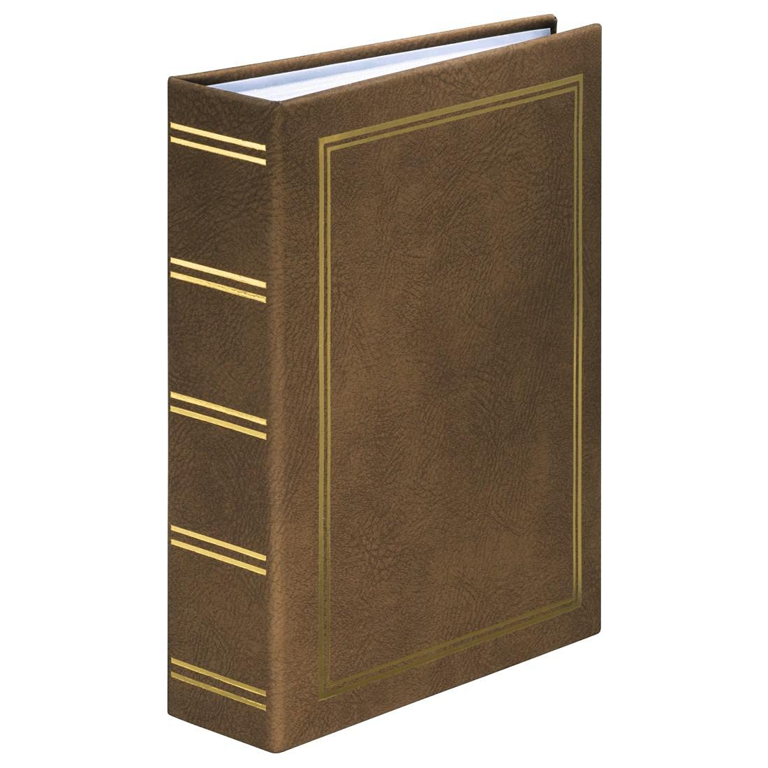 Hama London Photo Album, Slip In, 100 White Pages, 200 Photos, Brown