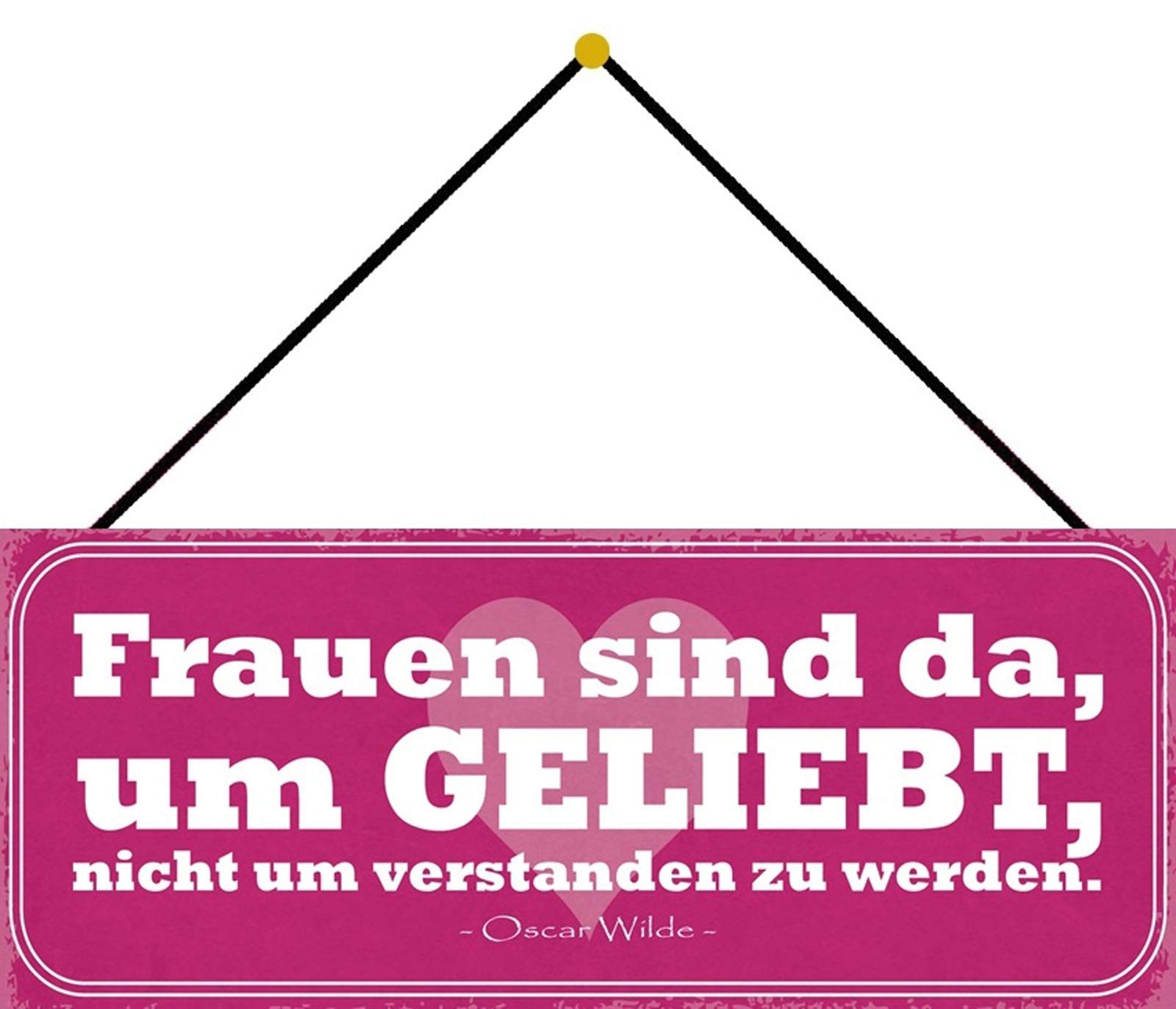 Schatzmix Tin-Plate Sign, Sheet metal, Multicoloured, 27x10 cm