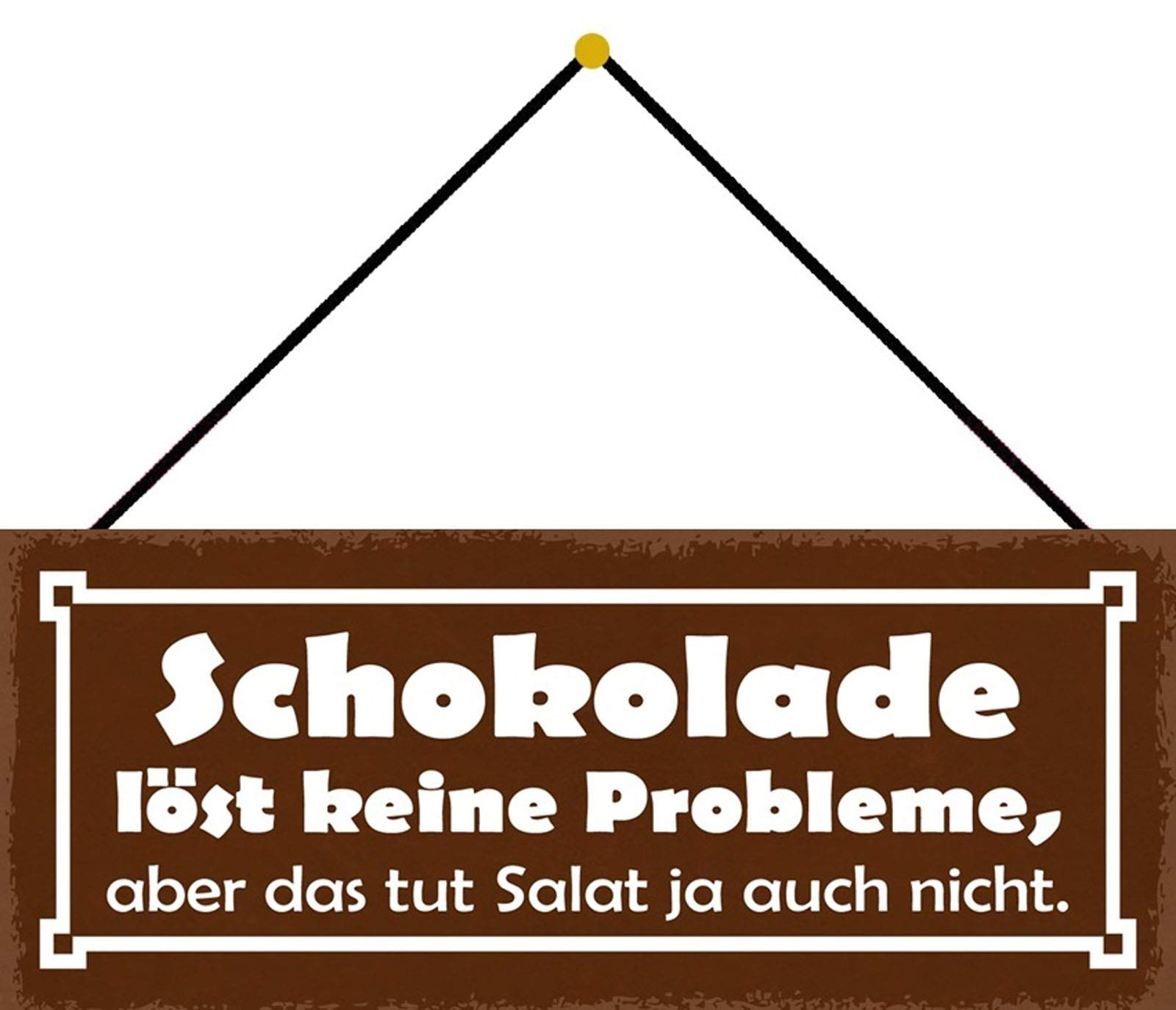 Schatzmix Tin-Plate Sign, Sheet metal, Multicoloured, 27x10 cm