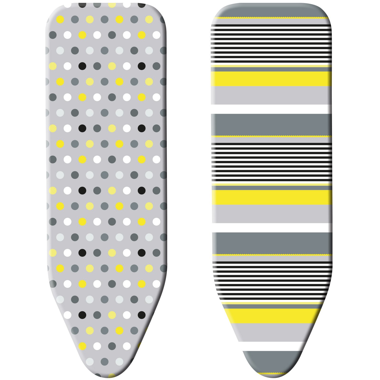 Minky Smartfit Reversible Ironing Board Cover, Yellow/Grey, 125 x 45 cm