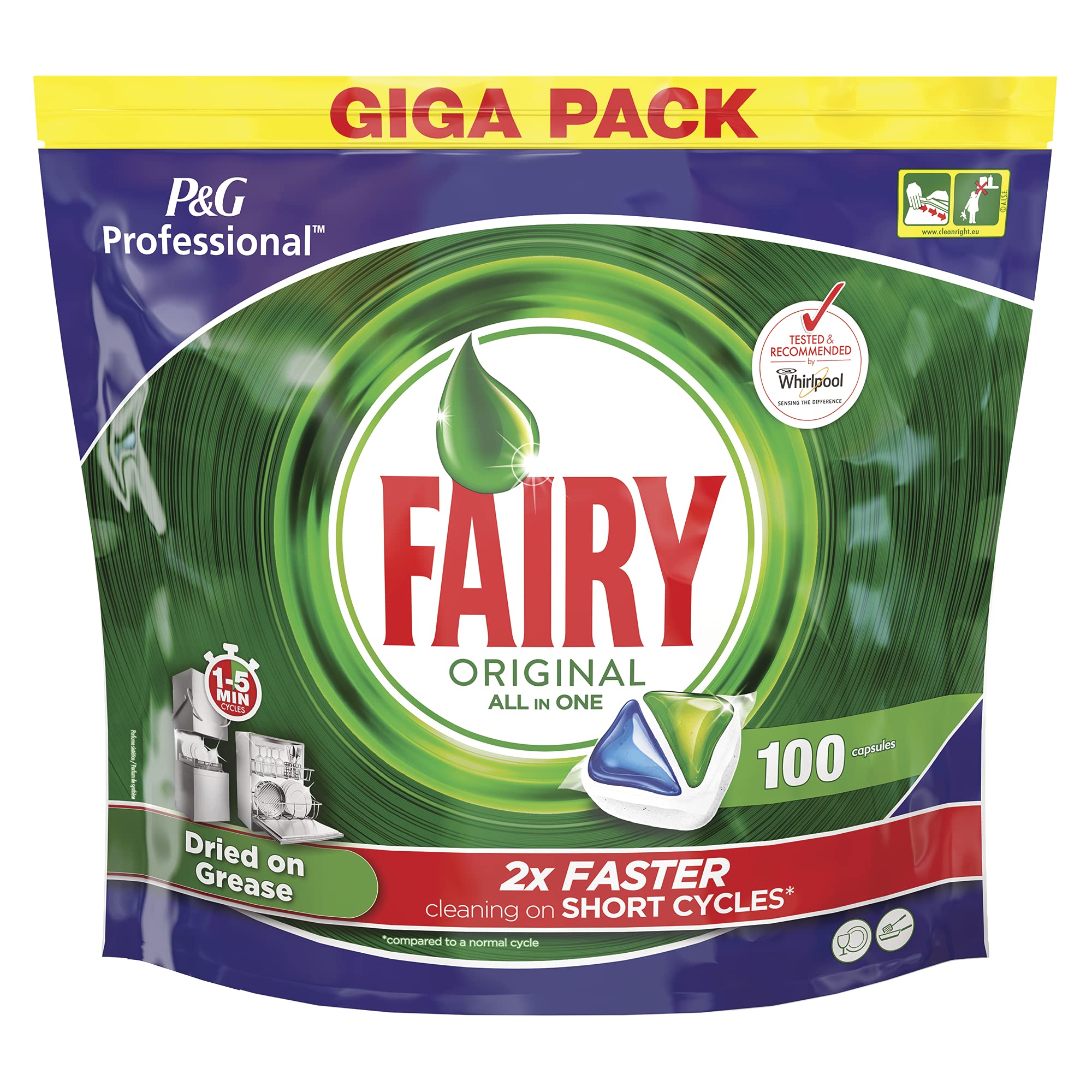 Fairy All In One Dishwasher – Capsules – Pack of 100