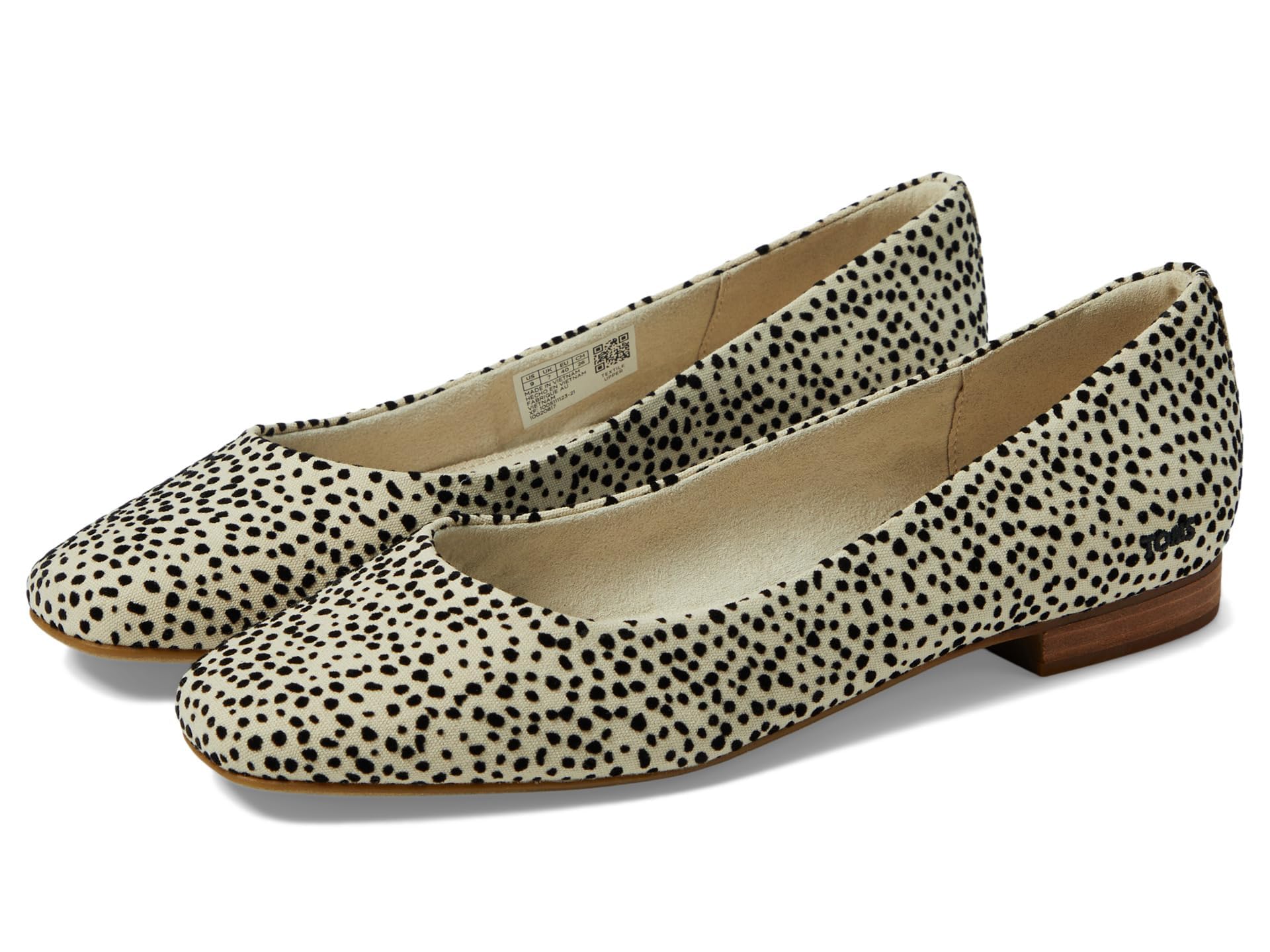 TOMS Women's Briella Loafer Flat, Fog Flocked Mini Cheetah, 3.5 UK