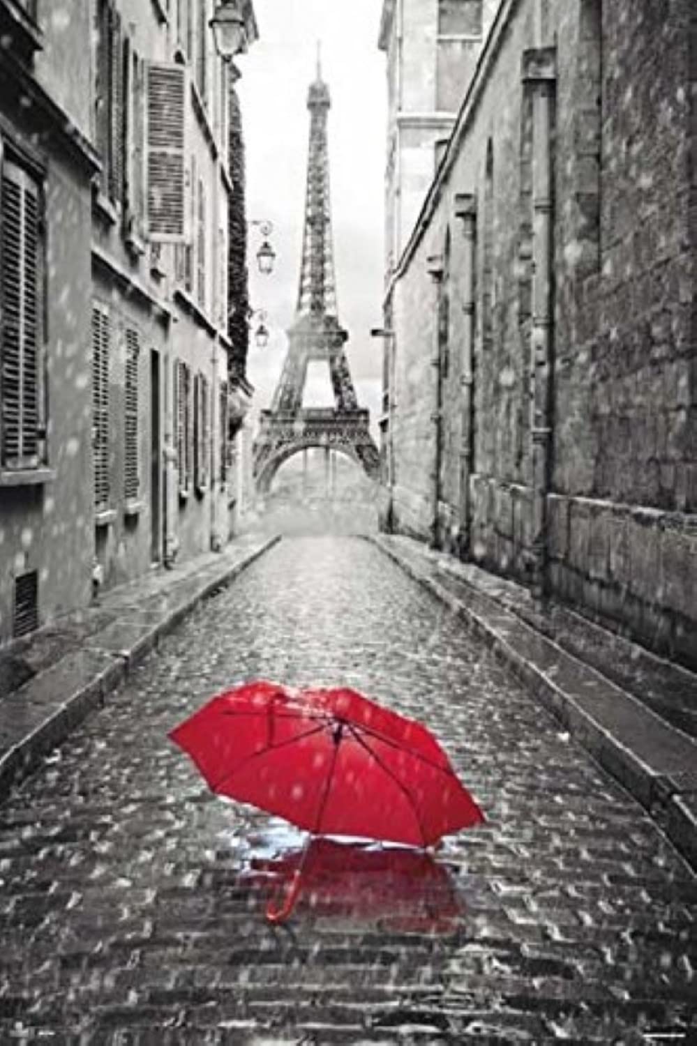 Grupo Erik Publishers Group GPE 4860-Paris Red Umbrella Maxi Poster - 61 cm x 91.5 cm