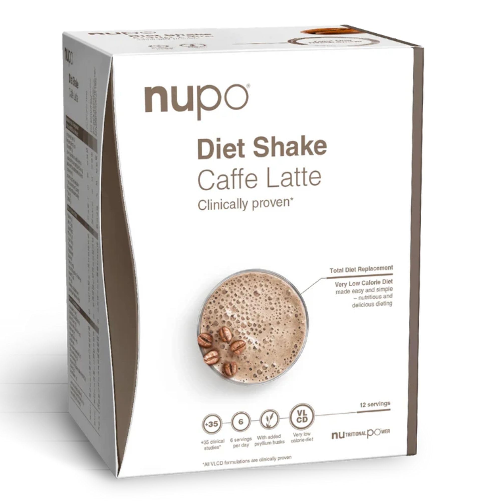 NUPO Diet Shakes for Weight Loss for Women & Men (12 Servings) | Tasty Meal Replacement Drinks | Clinically Proven Food Replacement Shakes for Weight Management I Very Low-Calorie Diet, GMO Free