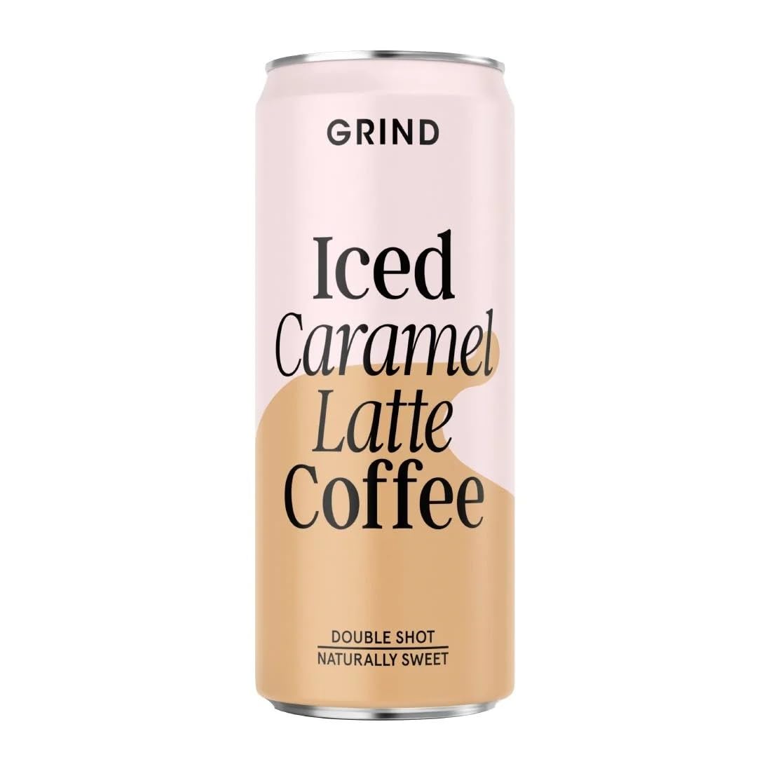 Grind Iced Caramel Latte Coffee Can, 250ml (Pack 8)