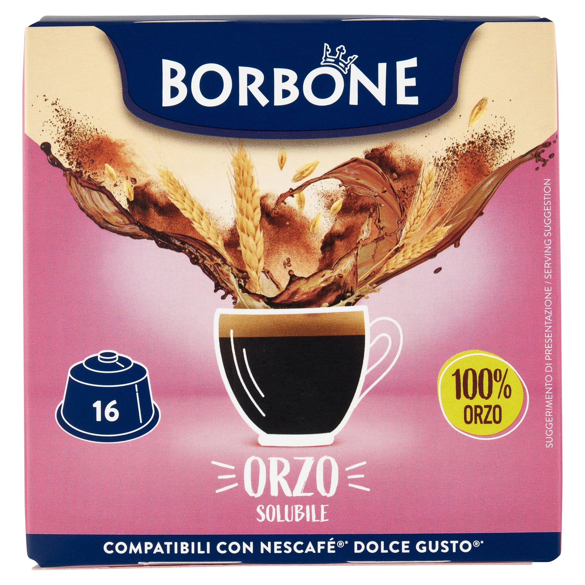 Barley Espresso CAFFÈ BORBONE - 16 Dolce Gusto Compatible Capsules 3g