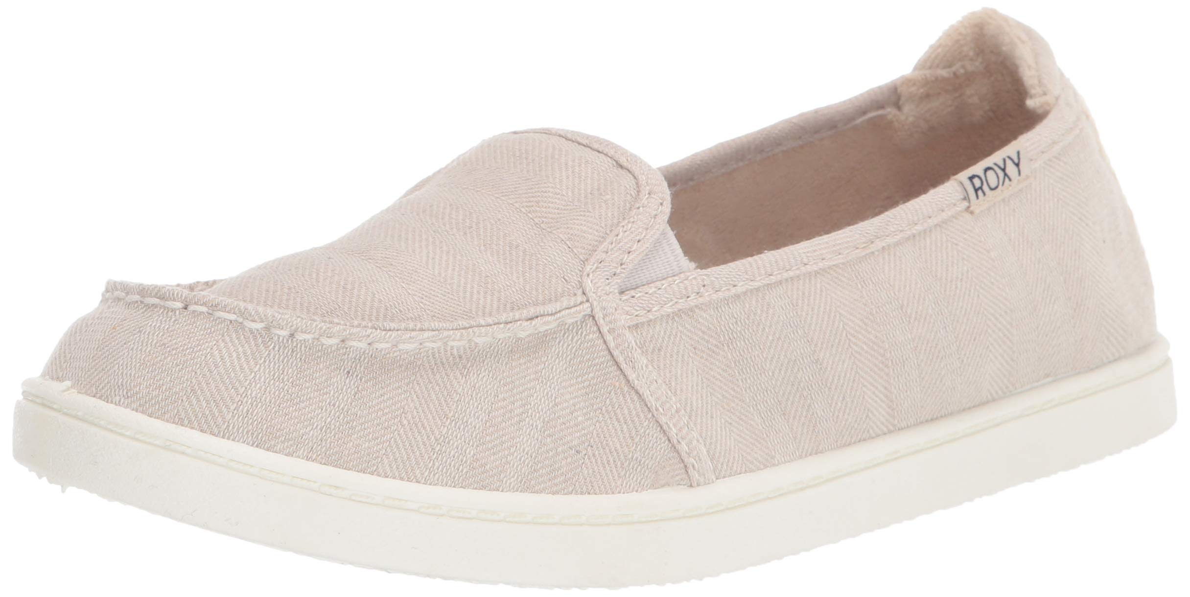 Roxy Women's Minnow VII Loafer Flat, Oatmeal, 1.5 UK