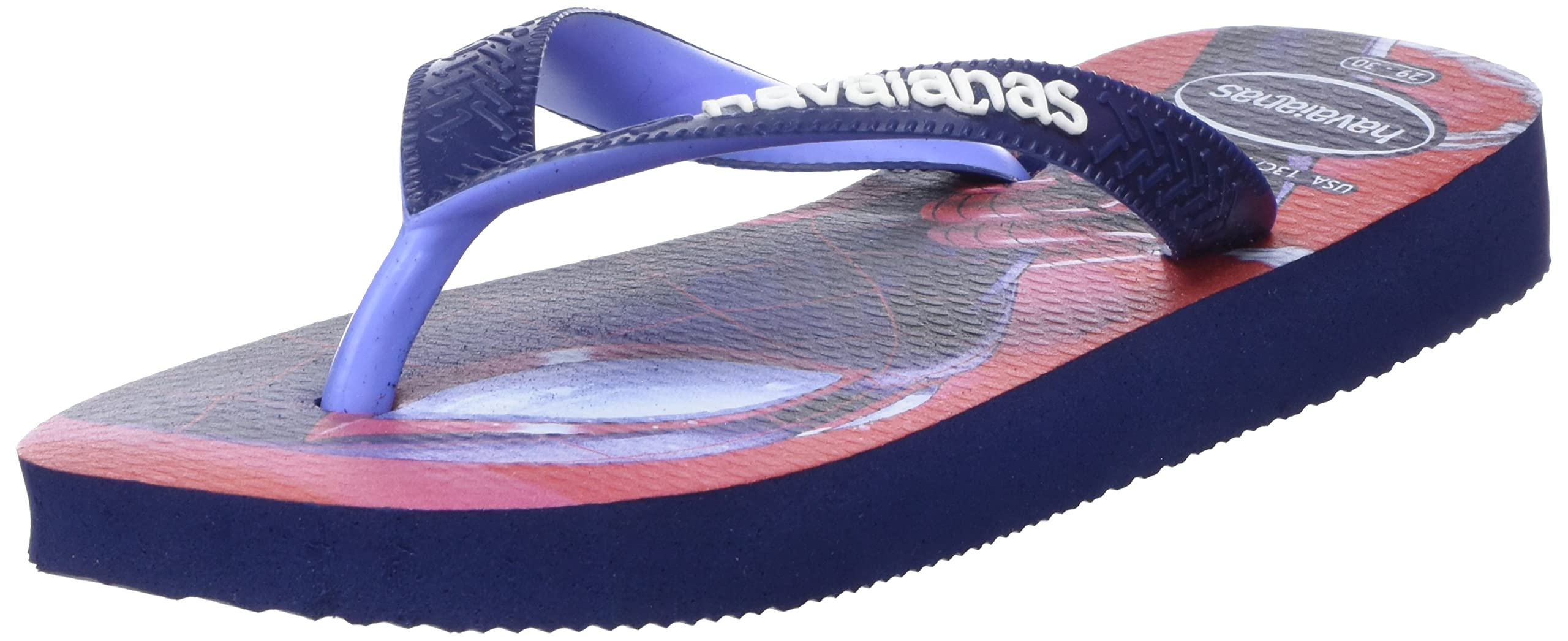 Havaianas Top Marvel Unisex Adult Flip Flops | Color: Navy Blue/Provence Blue | Size: 3/4 UK