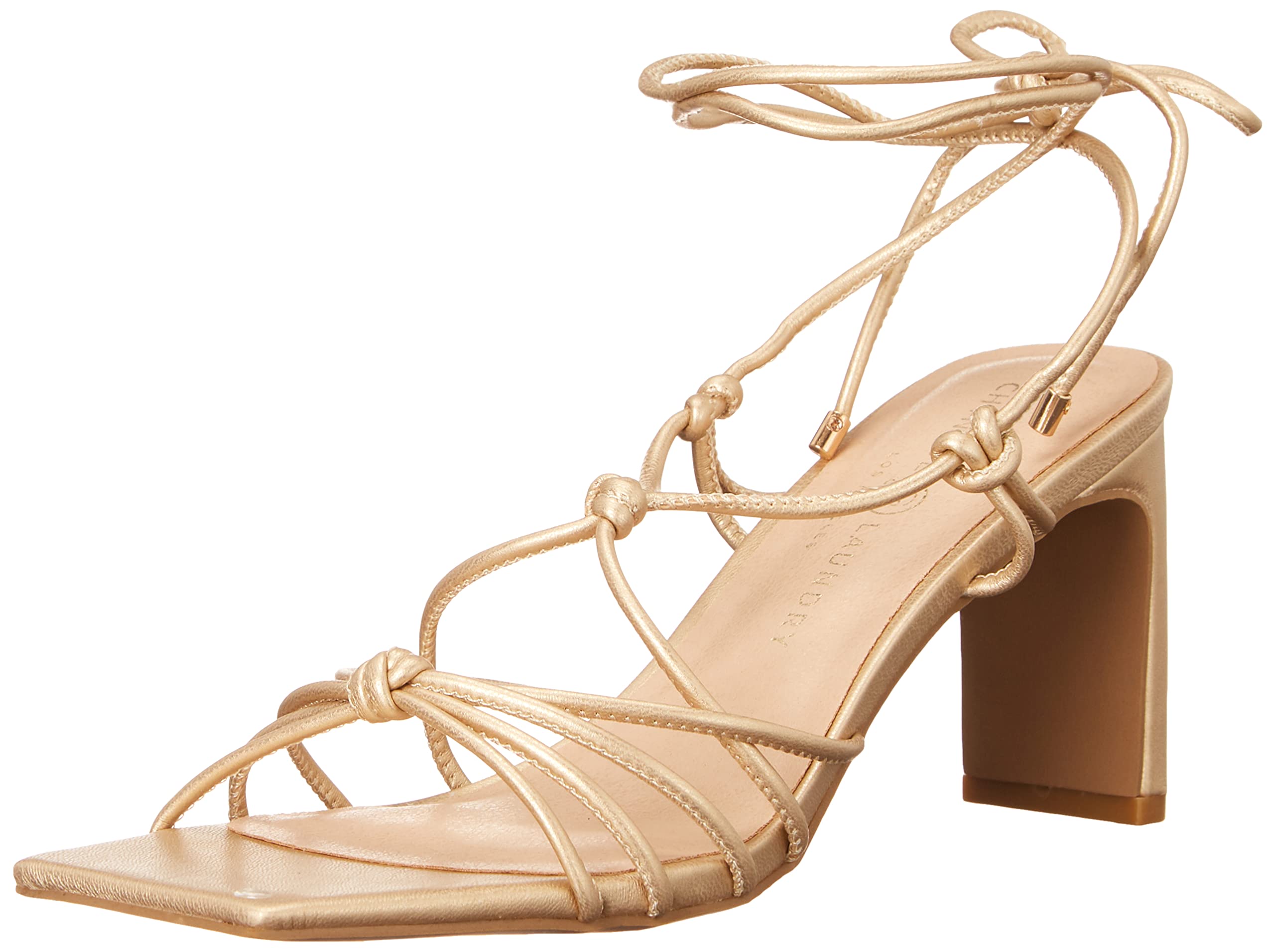 Chinese Laundry Women's Yita Heeled Sandal, Light Gold, 3.5 UK