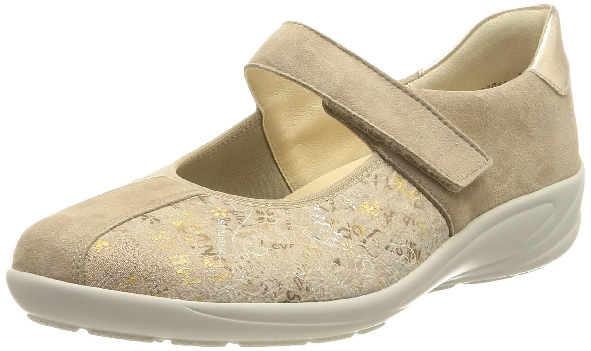 Semler Women's Birgit-H Mary Jane Flat, Panna-Puder, 7.5 UK